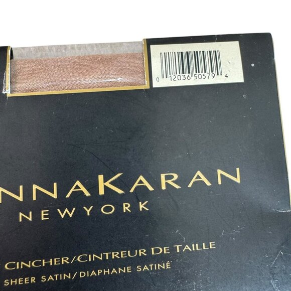 Donna Karan Waist Cincher Sheer Satin Control Shapewear Nude Size Small vintage - Picture 3 of 7